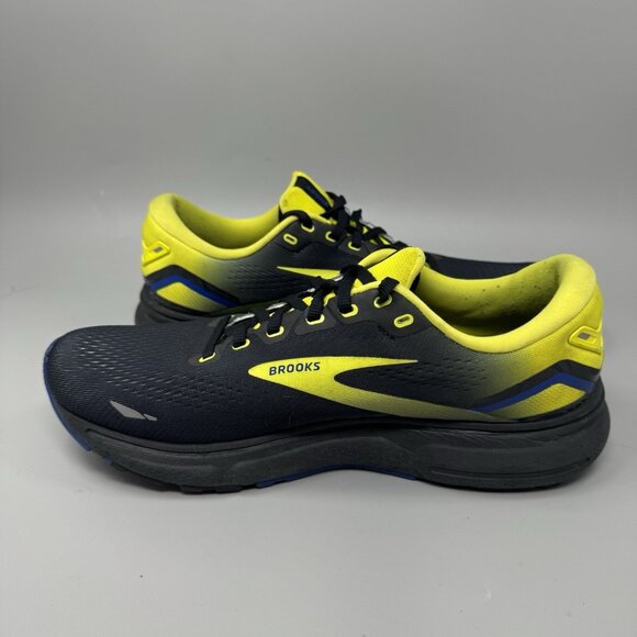 Brooks Ghost 15 Men\'s Size 10 D (Medium) Running Shoes Black Yellow main image 8